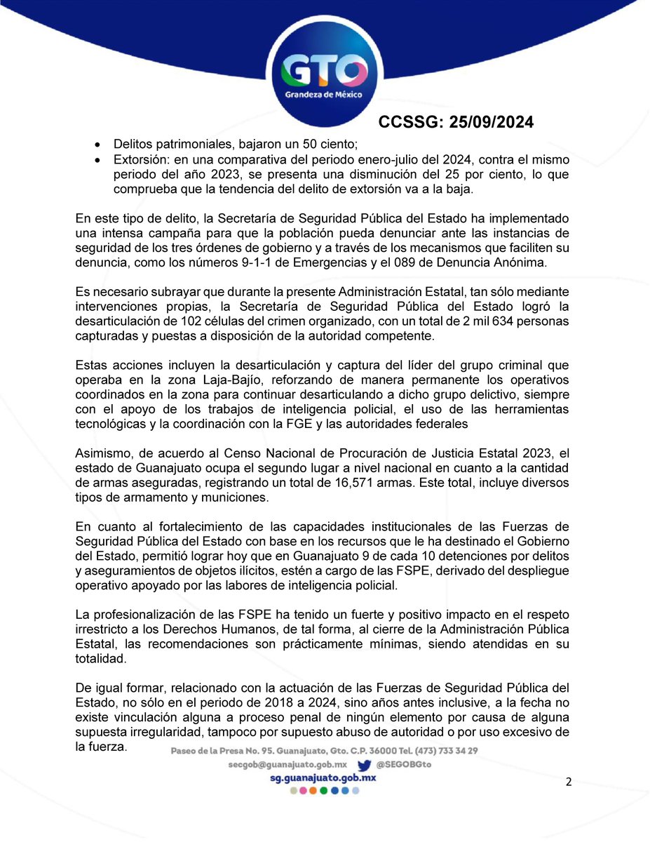 Secretaría de Seguridad y Paz tweet media