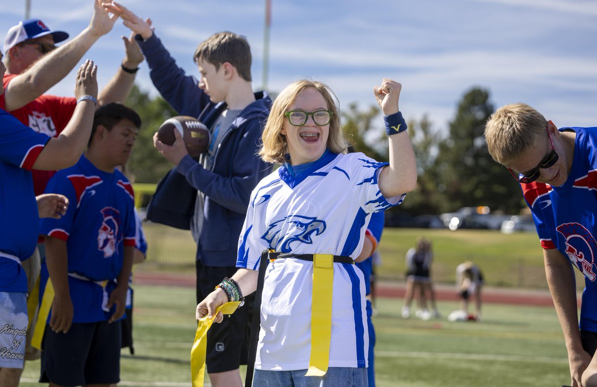 BVSDcolorado's tweet photo. Yesterday Unified Athletics and Activities held its 2024 Unified Flag Football Tournament at Fairview High School. Way to go students! Looks like a ball was had by all. See more photos on our Facebook page @BVSDColorado #BVSD #BVSDProud https://t.co/QKeF8L9Ds3