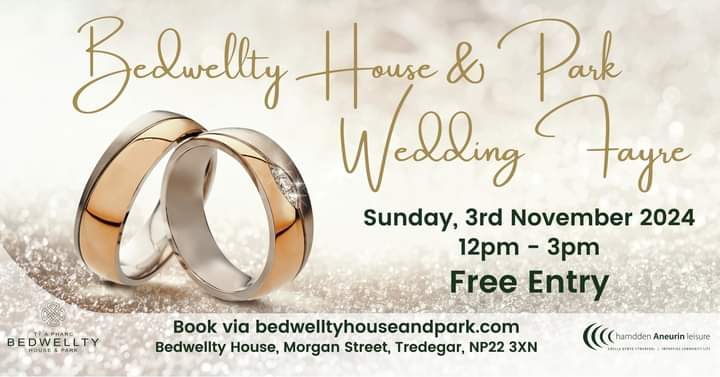 BedwelltyHouse's tweet photo. Planning your big day?

Come along and join us for our Wedding Fayre! 🥂

📅 Sunday 3rd November
🕛 12pm - 3pm

Pre-register and enter a prize draw to win 10% off your Wedding Day if booked at Bedwellty House and Park!

Book online at https://t.co/AtuAomd9FN https://t.co/F3q9FKiTzs