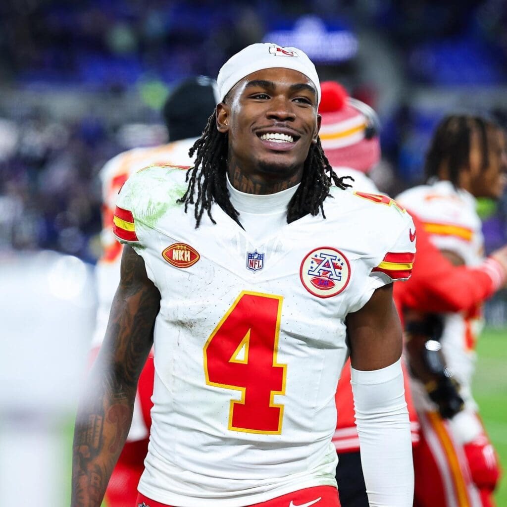 MLFootball's tweet photo. STUD: Rashee Rice is 792 yards away from passing Dwayne Bowe for the most yards by a #Chiefs receiver in his first 2 years with 2,017. 

KC has a absolute stud 👀

(Via @Chiefsfan4lyfe) https://t.co/2d2BmvC53G