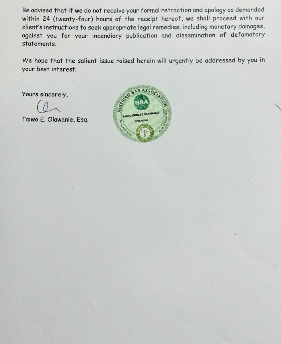 Dospage1's tweet photo. Here's the full Gist‼️

Falz has given VeryDarkMan 24 hours to retract his derogatory remarks and allegations of homosexuality, and issue a public apology, or face legal action.

Falz Bro to Bro #Verydarkman Band B #HMSTR ASUU Corruption Idris Okuneye https://t.co/F1vjmYpA8t