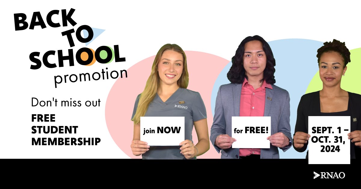 RNAO (@rnao) on Twitter photo 🚨ATTENTION — ATTENTION! Undergraduate #NursingStudents can get a FREE RNAO membership valid until Oct. 31, 2025.
Don't wait, visit Join.RNAO.ca now!
#BacktoSchool <a href="/NursingStudentO/">Nursing Students of Ontario (NSO)</a> <a href="/DorisGrinspun/">Dr. Doris Grinspun 🇨🇦 RN, PhD, FAAN, O.ONT</a> <a href="/LhamoDolkar2023/">Lhamo Dolkar</a> <a href="/ClaudetteHollow/">Claudette Holloway</a> 🚨ATTENTION — ATTENTION! Undergraduate #NursingStudents can get a FREE RNAO membership valid until Oct. 31, 2025.
Don't wait, visit Join.RNAO.ca now!
#BacktoSchool <a href="/NursingStudentO/">Nursing Students of Ontario (NSO)</a> <a href="/DorisGrinspun/">Dr. Doris Grinspun 🇨🇦 RN, PhD, FAAN, O.ONT</a> <a href="/LhamoDolkar2023/">Lhamo Dolkar</a> <a href="/ClaudetteHollow/">Claudette Holloway</a>