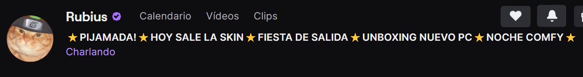 RubiusUpd's tweet photo. 🔴 | Título del stream https://t.co/1vC5R0A5r3