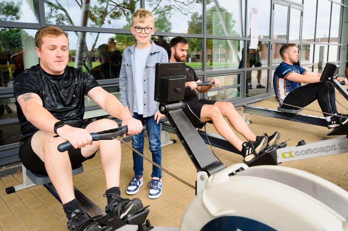 HMS_Collingwood's tweet image. Today, our Naval Officers from SEMT Courses 2A &amp;amp; 2B undertook a grueling 100Km row, driven by love and compassion for young Archie, the 11-year-old son of Sub Lt Peter Ross’ best friend, Kevin Brown. 

Story to follow 💙 

#SupportArchie #RowForArchie