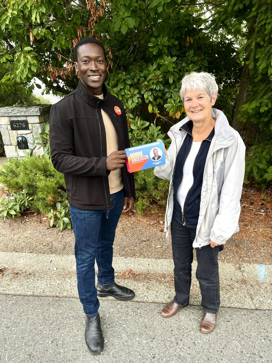 G_Anderson1's tweet photo. Great to be out knocking doors, connecting with people about what matters most—whether it's access to #healthcare or #affordablehousing. I'm reminding everyone that the @bcndp has their back. 24 days until #Election2024, and I’m ready to serve #Nanaimo #Lantzville! #bcndp #ndp https://t.co/TE4dKoAi7T