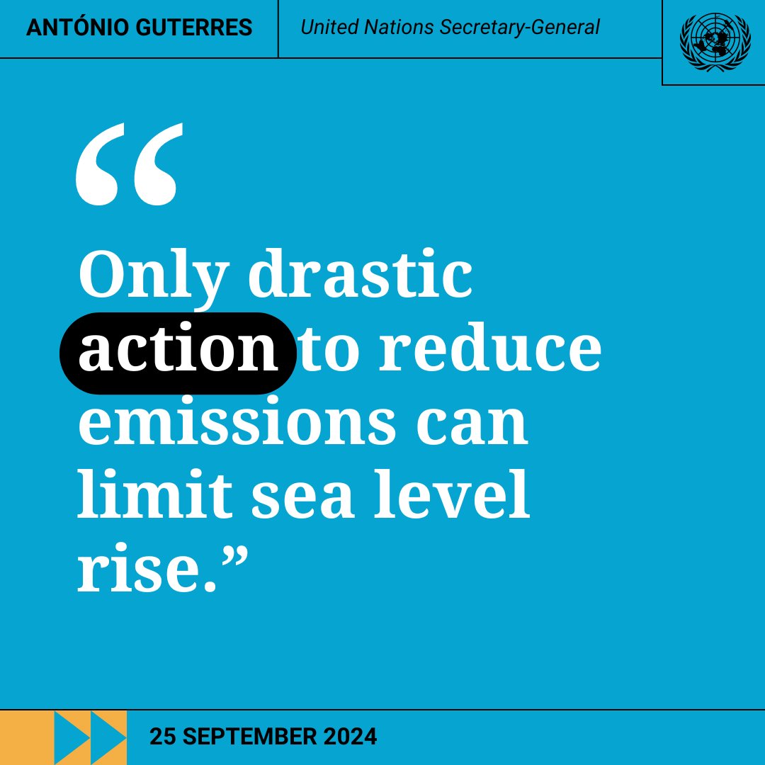 United Nations (@un) on Twitter photo “Rising seas will reshape not only coastlines, but economies, politics and security too.”
At #UNGA, <a href="/antonioguterres/">António Guterres</a> calls for #ClimateAction to address the urgent threat posed by sea-level rise.
un.org/sg/en/content/… “Rising seas will reshape not only coastlines, but economies, politics and security too.”
At #UNGA, <a href="/antonioguterres/">António Guterres</a> calls for #ClimateAction to address the urgent threat posed by sea-level rise.
un.org/sg/en/content/…