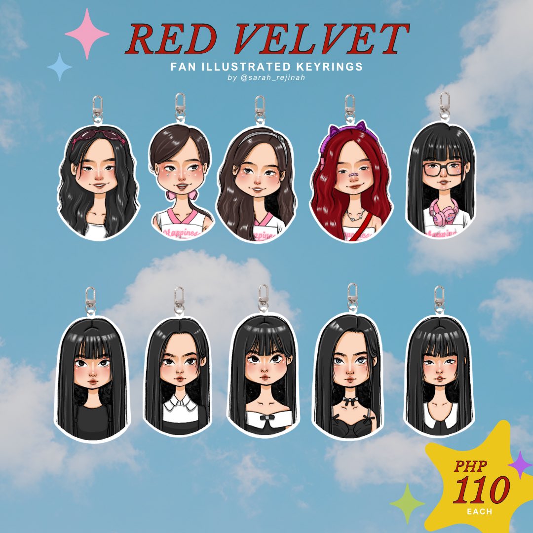 WTS LFB PH

Red Velvet Fan Illustrated Photocards, Sticker Sets and Keyrings by <a href="/sarah_rejinah/">seyruhhh ིྀ</a> 

Pls reply if inch 
Order form and shipping details to follow
Pero mas maganda if mapush fan zone para less na sf

Like and RT 🫶