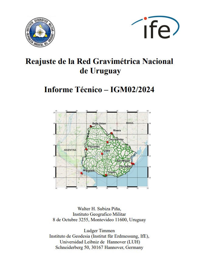 igmuruguay's tweet photo. Se llevó a cabo un reajuste de la Red Gravimétrica Nacional de Uruguay, lo cual representa un avance significativo en la precisión de nuestros datos geodésicos. Este proceso ha sido respaldado por los informes técnicos Nº 2 y Nº 3, que detallan los métodos y resultados obtenidos. https://t.co/MezCyUe8lO