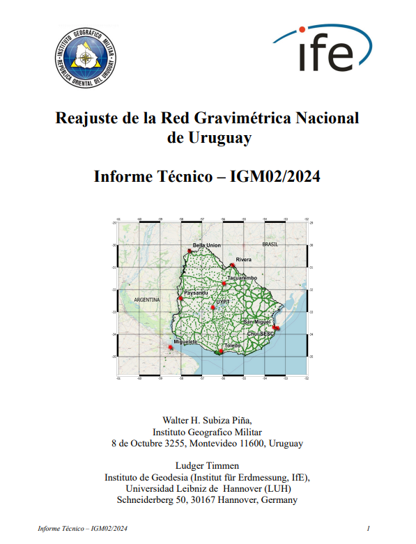 igmuruguay's tweet photo. Se llevó a cabo un reajuste de la Red Gravimétrica Nacional de Uruguay, lo cual representa un avance significativo en la precisión de nuestros datos geodésicos. Este proceso ha sido respaldado por los informes técnicos Nº 2 y Nº 3, que detallan los métodos y resultados obtenidos. https://t.co/MezCyUe8lO
