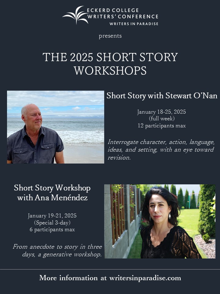 Writers in Paradise (@ecwip) on Twitter photo Our #writersinparadise2025 Short Story Duo is super bad*ss! Don't miss your chance to work with Stewart or Ana in January. Ready to revise? Wanna generate new work? Apply! Apps open till Nov. 1. Head to our bio link for more info! <a href="/stewartonan/">Stewart O'Nan</a> <a href="/HowToWriteWell/">Ana Menendez</a> <a href="/eckerdcollege/">Eckerd College</a> Our #writersinparadise2025 Short Story Duo is super bad*ss! Don't miss your chance to work with Stewart or Ana in January. Ready to revise? Wanna generate new work? Apply! Apps open till Nov. 1. Head to our bio link for more info! <a href="/stewartonan/">Stewart O'Nan</a> <a href="/HowToWriteWell/">Ana Menendez</a> <a href="/eckerdcollege/">Eckerd College</a>