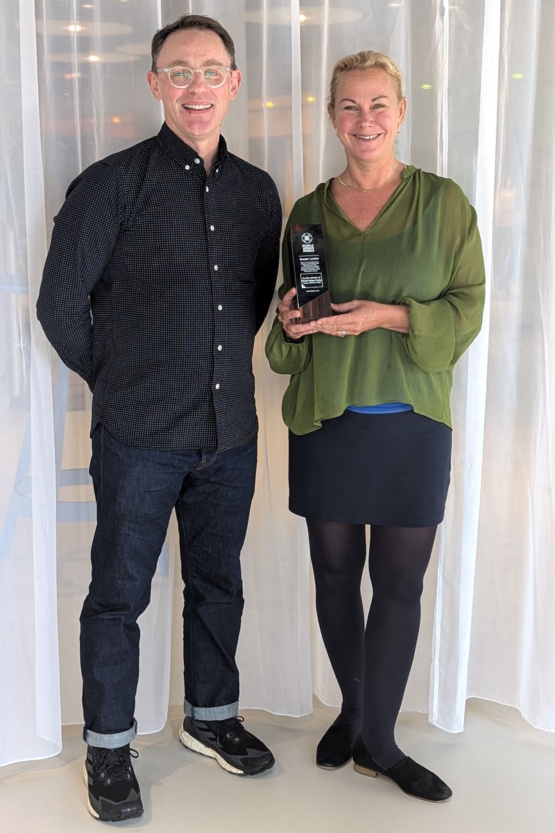 Congratulations to the whole of  London!  Earlier today at the Future Green City World Congress in Utrecht we were honoured to be able to accept the World Urban Parks Legacy Award for 2024 on behalf Greater London.