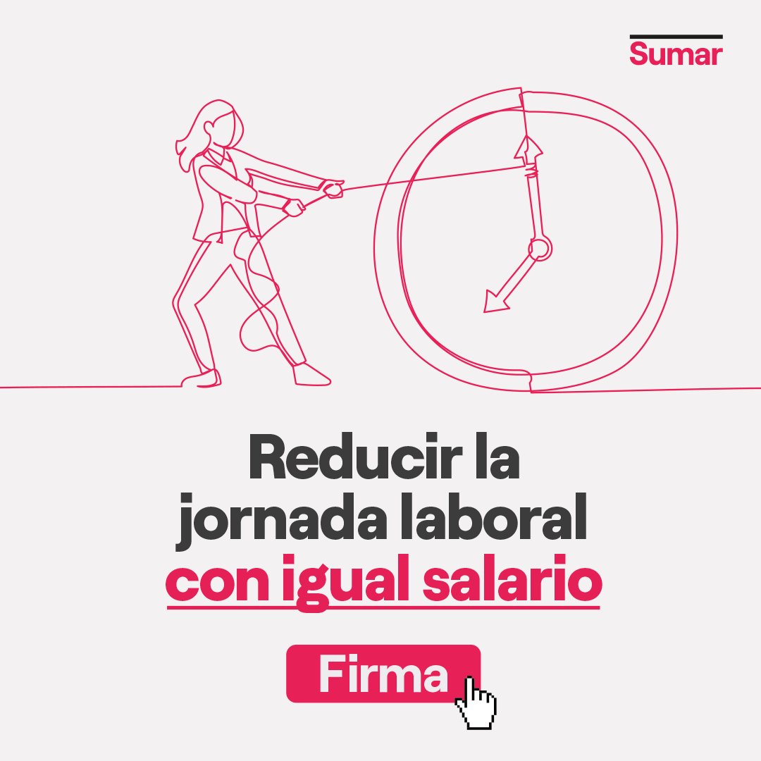 ArivaliaO's tweet photo. ¿37,5 horas semanales sin perder salario? Yolanda Díaz lo está peleando, ¡y yo lo apoyo! 💪 La patronal y la derecha no quieren, pero los trabajadores sí  ✊  #TrabajoDigno #DerechosLaborales  #ReducciónJornadaLaboral  Firma la petición: ✍️ https://t.co/ev1n2UzgOb https://t.co/D4Bps7qsfO