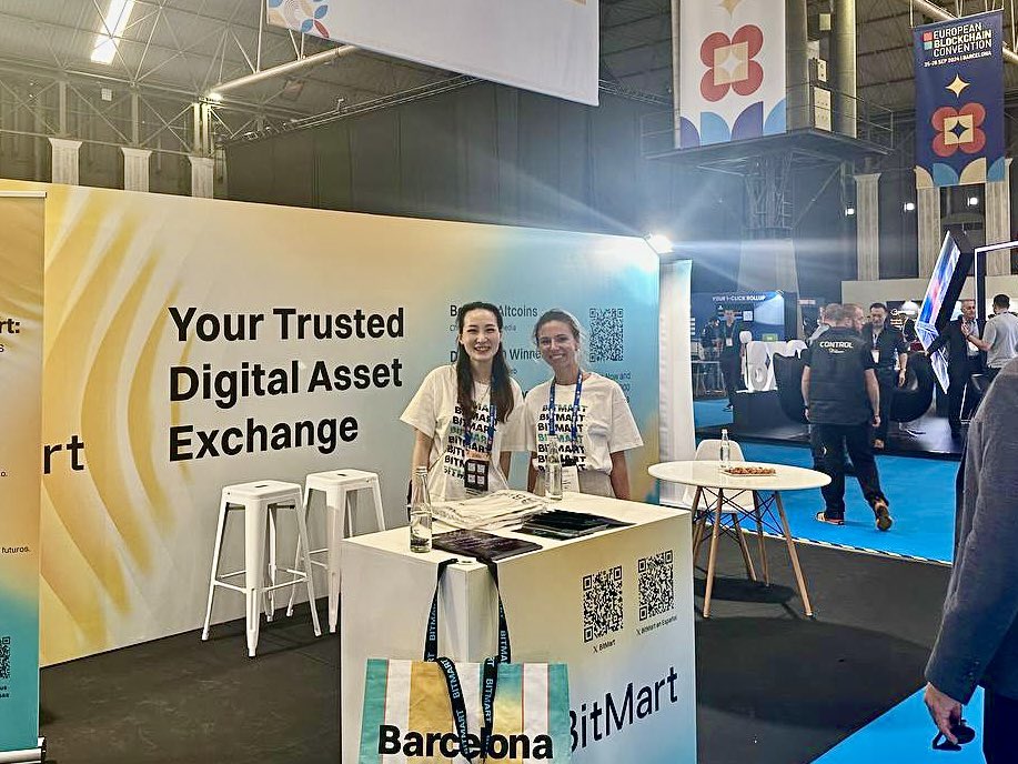 BitMart (@bitmartexchange) on Twitter photo Day 1 at the #EuropeanBlockchainConvention <a href="/EBlockchainCon/">European Blockchain Convention</a> has been an absolute BLAST! 🎉
Swing by booth #211 in Hall 2 to say hi, win rewards, and grab some awesome merch if you're here!
We’re thrilled to meet and connect with so many amazing people here. Can’t wait to see Day 1 at the #EuropeanBlockchainConvention <a href="/EBlockchainCon/">European Blockchain Convention</a> has been an absolute BLAST! 🎉
Swing by booth #211 in Hall 2 to say hi, win rewards, and grab some awesome merch if you're here!
We’re thrilled to meet and connect with so many amazing people here. Can’t wait to see
