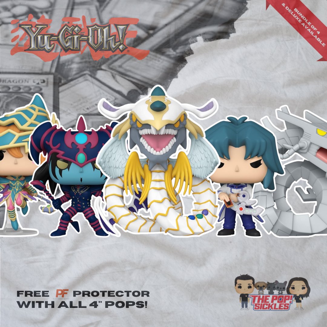 Duel your way into a new collection! 🐉🃏 The new Yu-Gi-Oh! Funko POP!s are now available for pre-order on our website. And guess what? Every 4” POP you snag comes with a FREE PopFiend protector to keep your treasures safe! 

thepopsickles.com/products/pop-a…