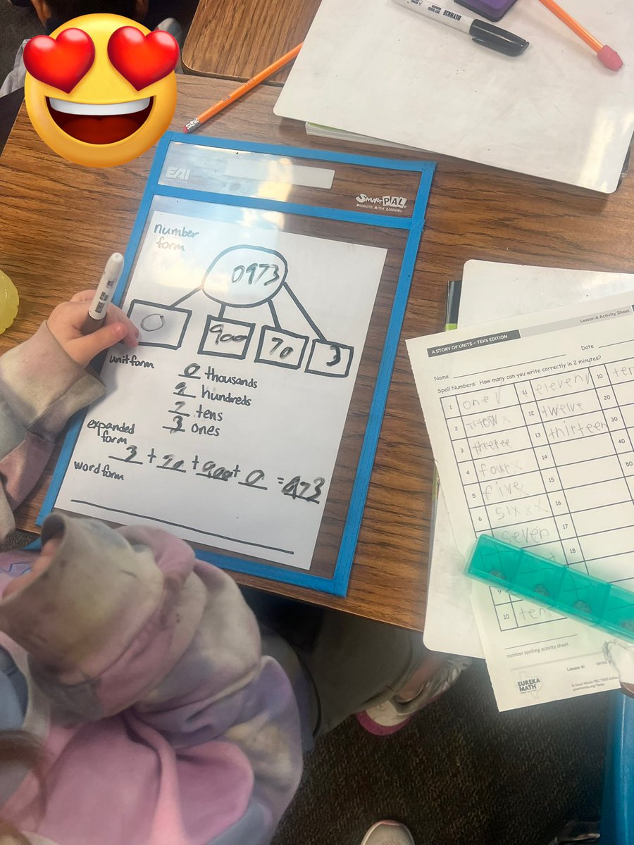 mrs_mccullar's tweet photo. My Falcons practicing their place value, number form, unit form, and expanded form by rolling dice and representing the numbers! @farinefalcons @rosa_rmiranda https://t.co/SNZEgZAjKH