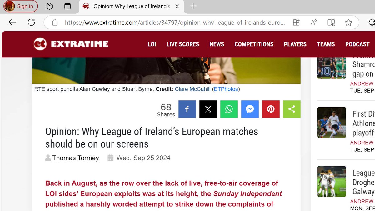 Podcasters and commentators of the LOI: here's a response to some of the nonsense that was going around a few weeks ago <a href="/betweenstripes/">Between the Stripes</a>  <a href="/McDonnellDan/">Daniel McDonnell</a> @loicentral <a href="/GarryDoyle1/">Garry Doyle</a> <a href="/ThePeilcast/">Peilcast🇮🇪🎙</a> <a href="/dubsoulrebel/">Stephen Doyle</a> <a href="/CameronHill18/">Cameron Hill</a> <a href="/Cumoski/">Gavin Cummiskey</a>  <a href="/RMcGreevy1301/">Ronan McGreevy</a>  <a href="/seidodge/">Dodge</a> extratime.com/articles/34797…