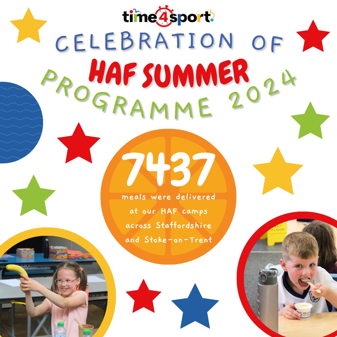Time4SportUK's tweet image. We were honored to be invited to celebrate Staffordshire's HAF Summer Programme 2024!🏃‍♂️🎯

Together, our aim is to ensure future HAF provisions are just as outstanding, if not even better! 
#HAF2024  @staffordshirecc