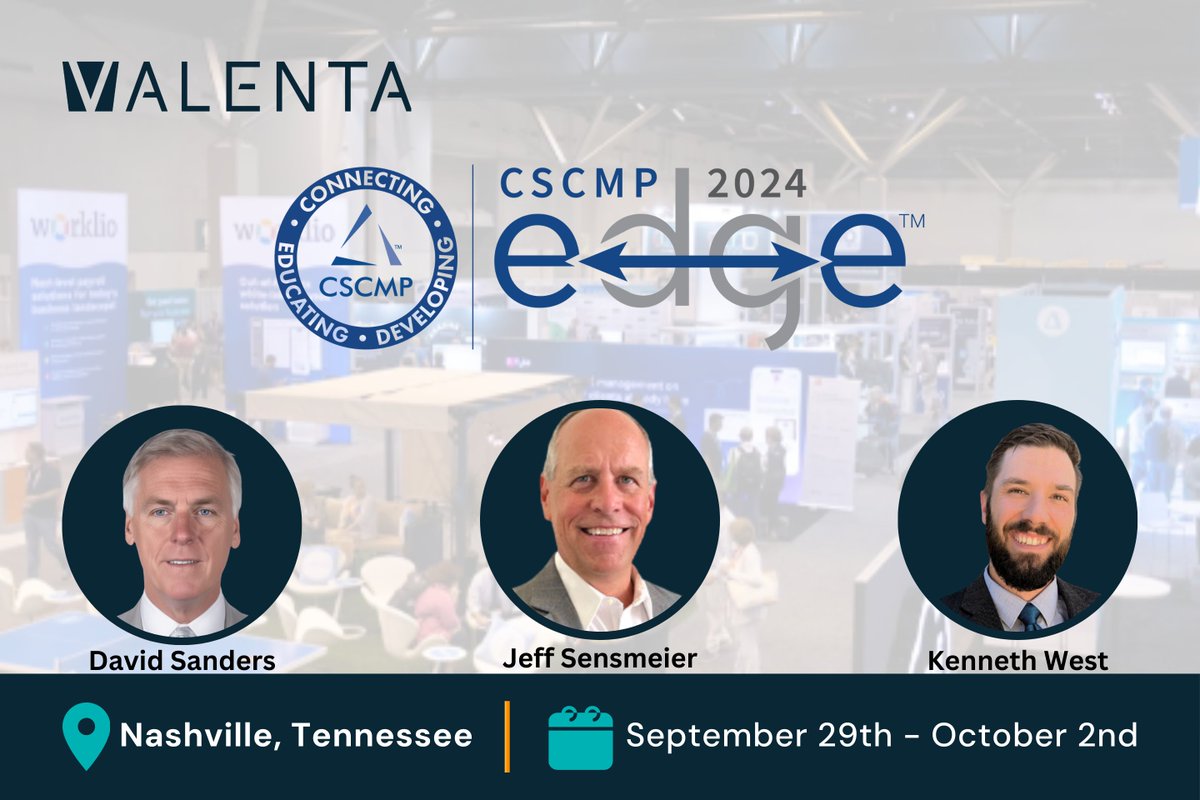 📢 Ken West will be exhibiting at CSCMP - Council of Supply Chain Management Professionals EDGE 2024!

Discover how we are Managing Disruption and Mitigating Risk within #supplychain and #logistics Stop by booth 712!

#EDGE2024 ##SupplyChainConference #Nashville #ABME