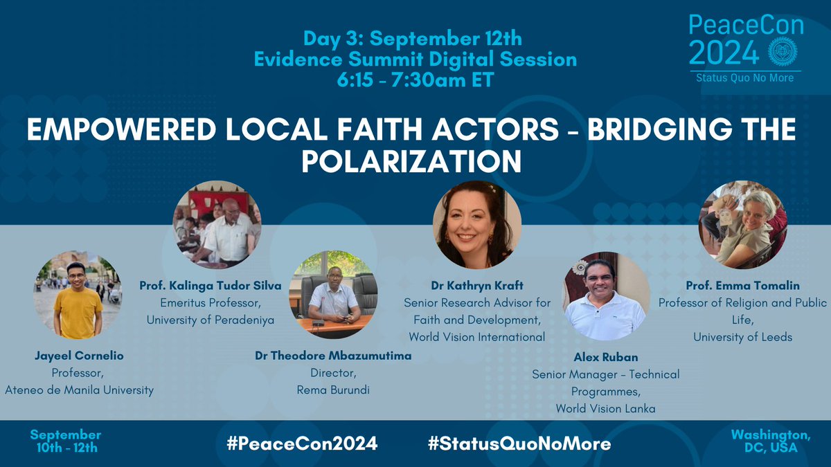 Hidden Peacebuilders Network (@h_peacebuilders) on Twitter photo We had a great time speaking about our research at <a href="/AfPeacebuilding/">Alliance for Peacebuilding</a> #PeaceCon2024 ๐ We organised a panel on the role of local faith actors in peacebuilding where we discussed policy/practice implications of our #HiddenPeacebuilders research in Burundi, Sri Lanka, Philippines ๐ We had a great time speaking about our research at <a href="/AfPeacebuilding/">Alliance for Peacebuilding</a> #PeaceCon2024 ๐ We organised a panel on the role of local faith actors in peacebuilding where we discussed policy/practice implications of our #HiddenPeacebuilders research in Burundi, Sri Lanka, Philippines ๐