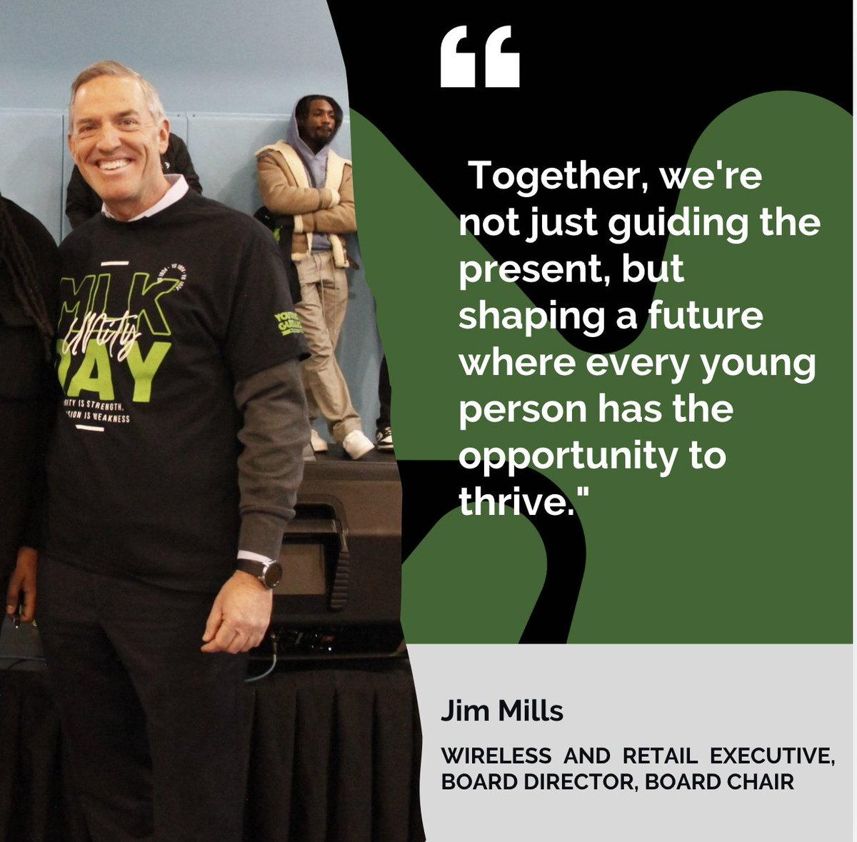 We are excited to welcome Jim Mills as our new Board Chair. Jim has been a passionate advocate for Youth Guidance, and we look forward to his leadership as we continue our mission to empower and support youth across the nation.