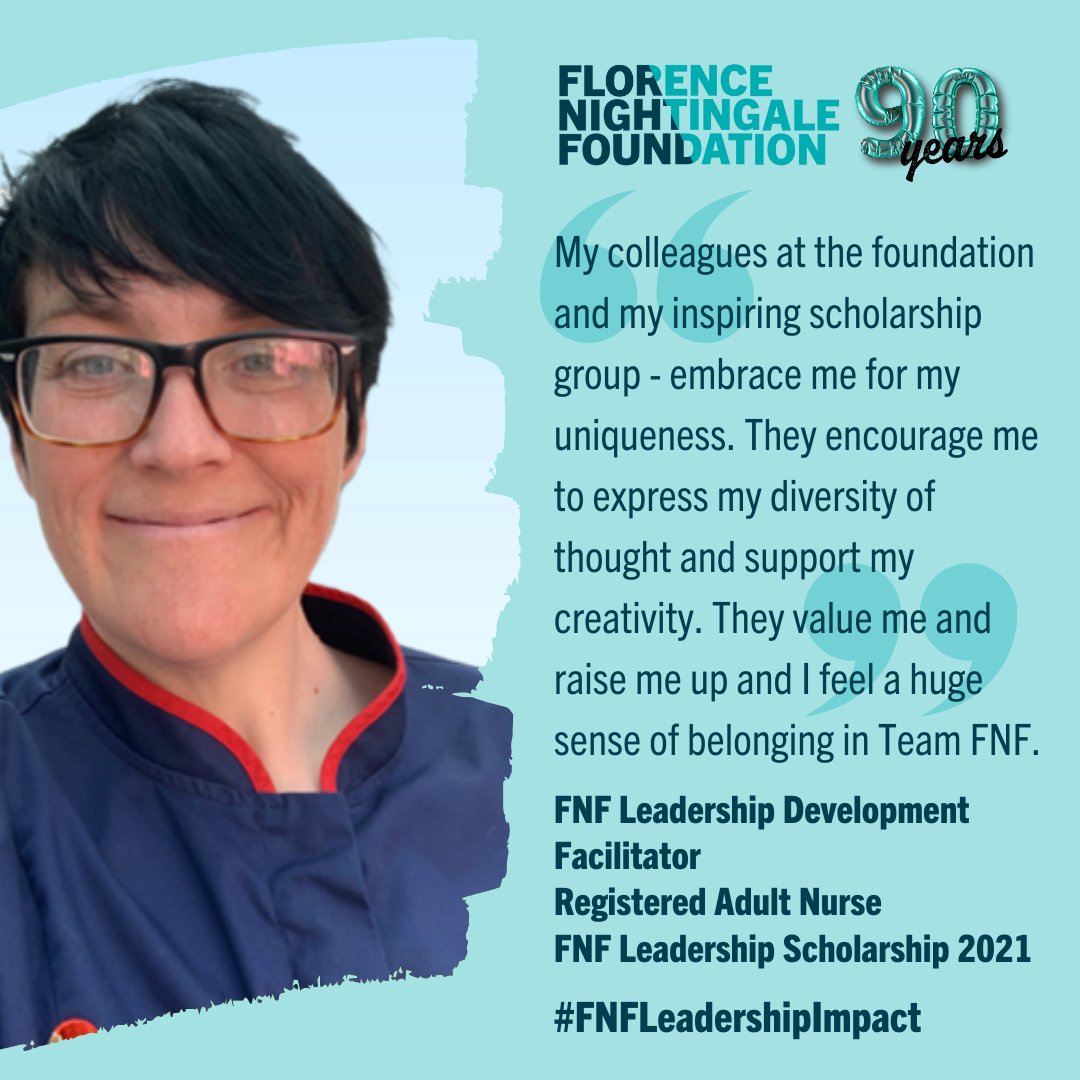 Florence Nightingale Foundation (@fnightingalef) on Twitter photo 🎉#FNF90at90 "My Scholarship group embrace me for my uniqueness. They encourage me to express my diversity of thought + support my creativity. They value me + raise me up, I feel a huge sense of belonging in #TeamFNF <a href="/CuriousBecks/">Becky (she/her)</a>🌟
📖florence-nightingale-foundation.org.uk/fnf-scholarshi… #FNFLeadershipImpact 🎉#FNF90at90 "My Scholarship group embrace me for my uniqueness. They encourage me to express my diversity of thought + support my creativity. They value me + raise me up, I feel a huge sense of belonging in #TeamFNF <a href="/CuriousBecks/">Becky (she/her)</a>🌟
📖florence-nightingale-foundation.org.uk/fnf-scholarshi… #FNFLeadershipImpact