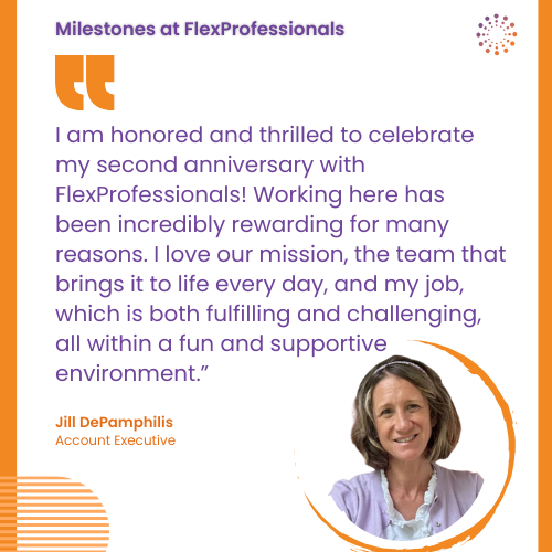 FlexProfessionals (@flexparttime) on Twitter photo 🥳 Happy work anniversary, Jill. Here's to many more milestones and continued success ahead!
#MilestonesAtFlexProfessionals #FlexibleWork #WorkLifeBalance 🥳 Happy work anniversary, Jill. Here's to many more milestones and continued success ahead!
#MilestonesAtFlexProfessionals #FlexibleWork #WorkLifeBalance