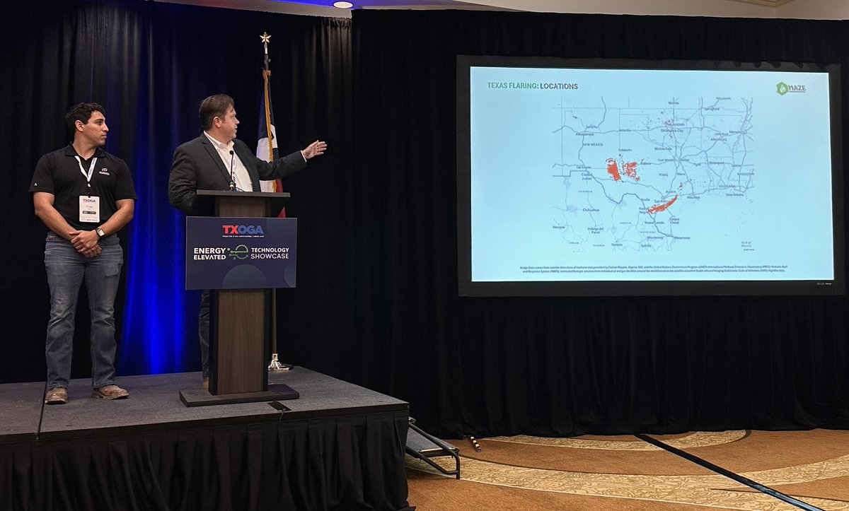 Texas Oil & Gas Association (@txoga) on Twitter photo Our fourth presenter is Cody Davis from <a href="/MAZEenviro/">Maze Environmental</a>.
Maze Environmental’s patented vapor and liquid recovery tower and stabilization tower together work with existing oil and natural gas facilities to reduce tank emissions and flaring. In addition, the technology maximizes oil Our fourth presenter is Cody Davis from <a href="/MAZEenviro/">Maze Environmental</a>.
Maze Environmental’s patented vapor and liquid recovery tower and stabilization tower together work with existing oil and natural gas facilities to reduce tank emissions and flaring. In addition, the technology maximizes oil