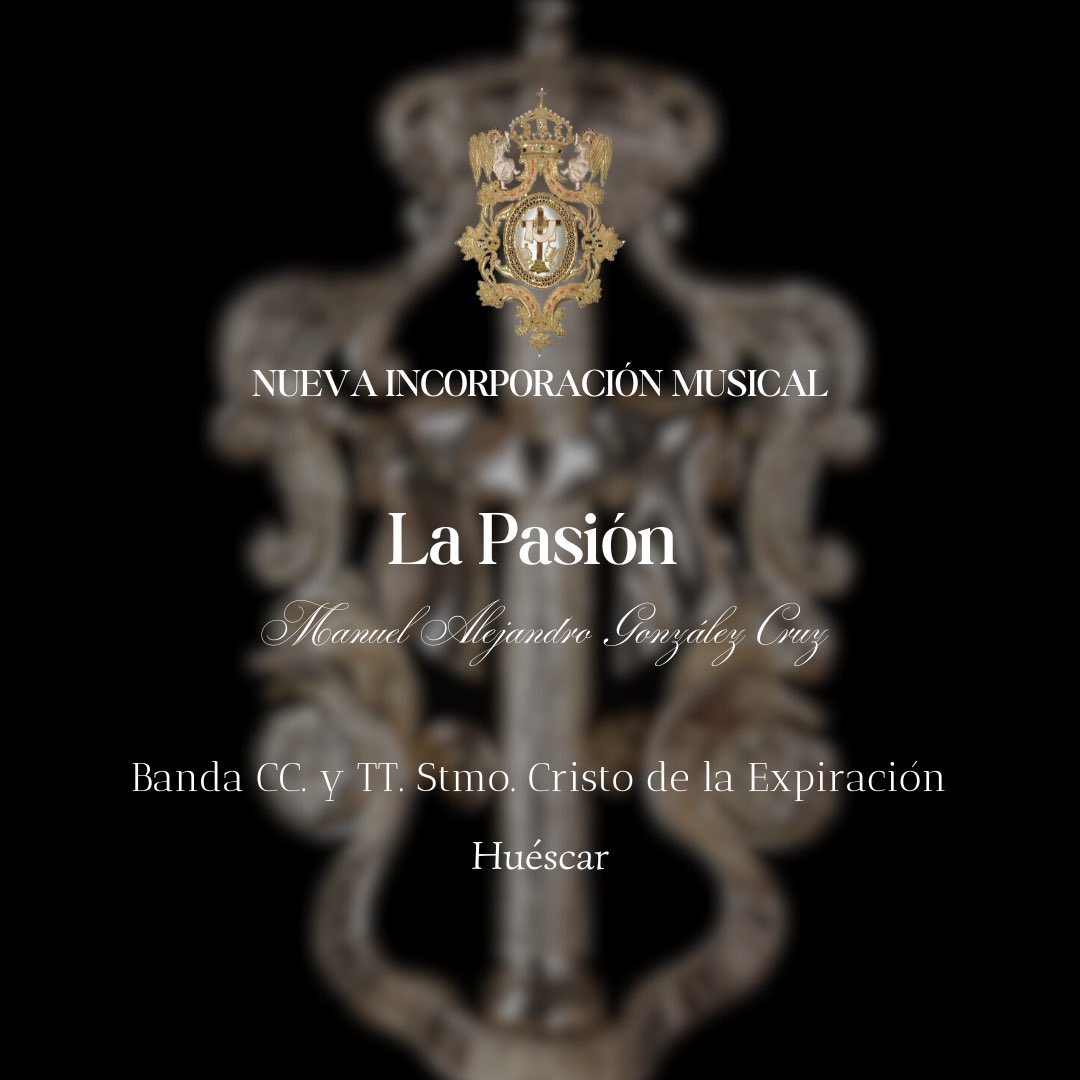 REPERTORIO 24/25

🎼 La primera marcha en sumarse a nuestro repertorio será La Pasión, dedicada  al Stmo. Cristo de las Tres Caídas de Triana.

✍️Autor: D. Manuel Alejandro González Cruz

#expiraciónhuéscar