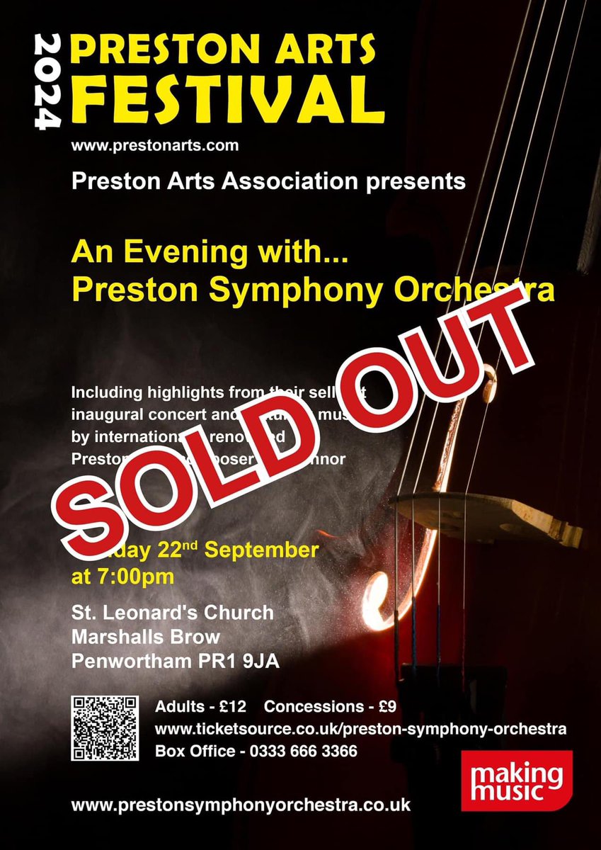 PrestonOrchUK's tweet photo. We are in our first year and are playing to FULL halls and receiving standing ovations!!

We are recruiting for: Violins, Violas, Double Basses and Bassoon.Please get in touch with us for more information. 
  Secretary.prestonsymphonyorch@gmail.com https://t.co/XfNbd2Ux42