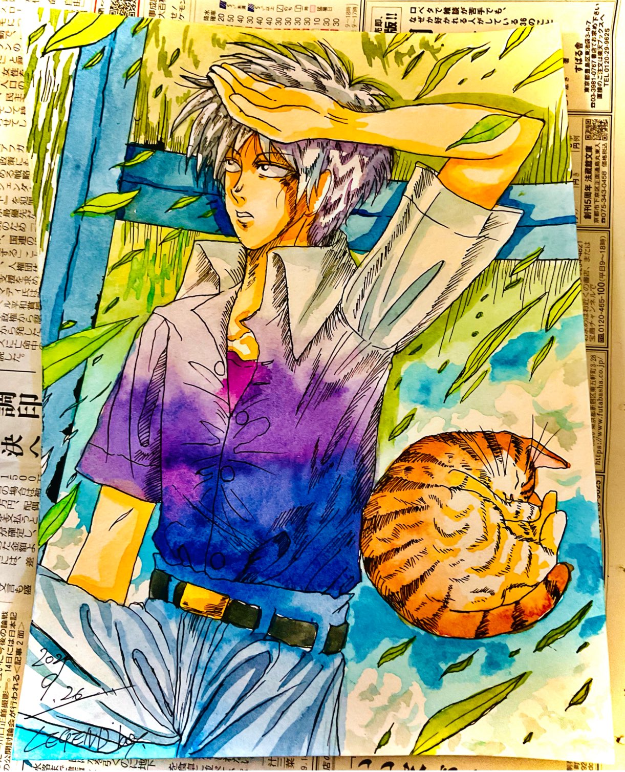 アカギ&黒沢セット　赤木しげる　2015年開催　ざわざわ展　チケット半券付 アカギ&黒沢セット 赤木しげる 2015年開催 ざわざわ展 チケット