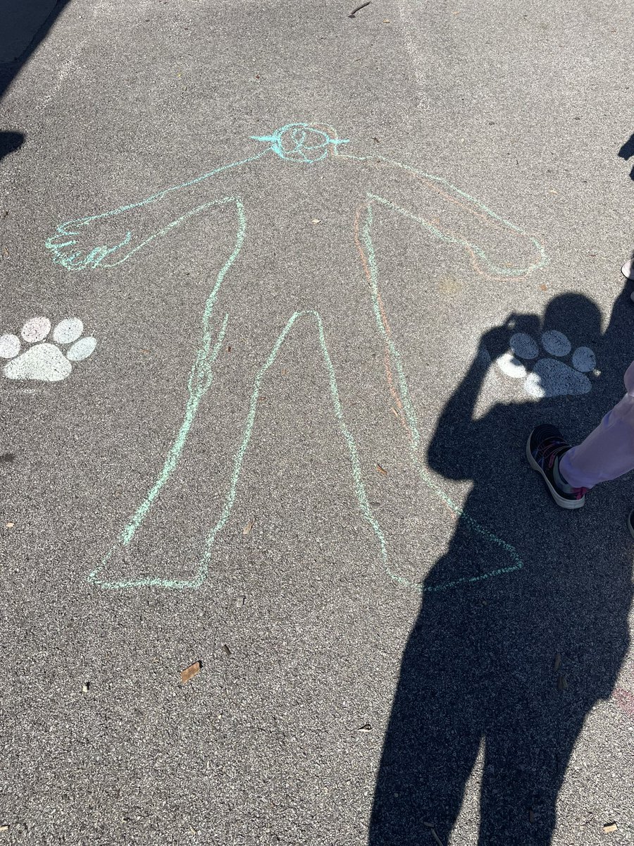 This piece of art is called “Mr. Diaz.” Realism from a kindergartener.