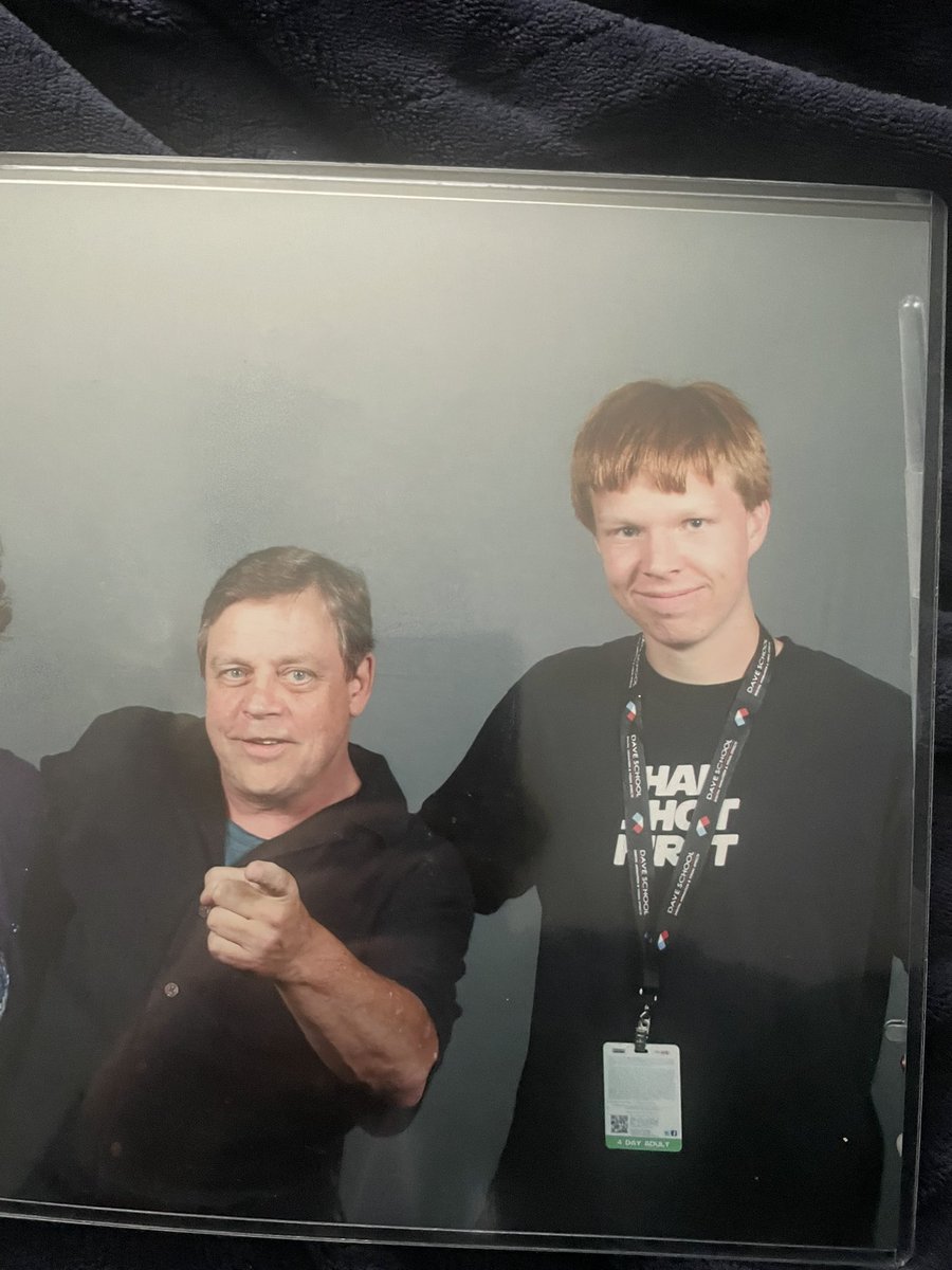 LowellR20's tweet photo. Happy Birthday @MarkHamill! This is a photo of when I got your autograph and photo back in 2012. You could not have been kinder. And watching you stand up for Democracy in the real world has been so inspiring.
Thank you for being a hero in real life. MTFBWY! ❤️🙏 https://t.co/9ORwruP19e