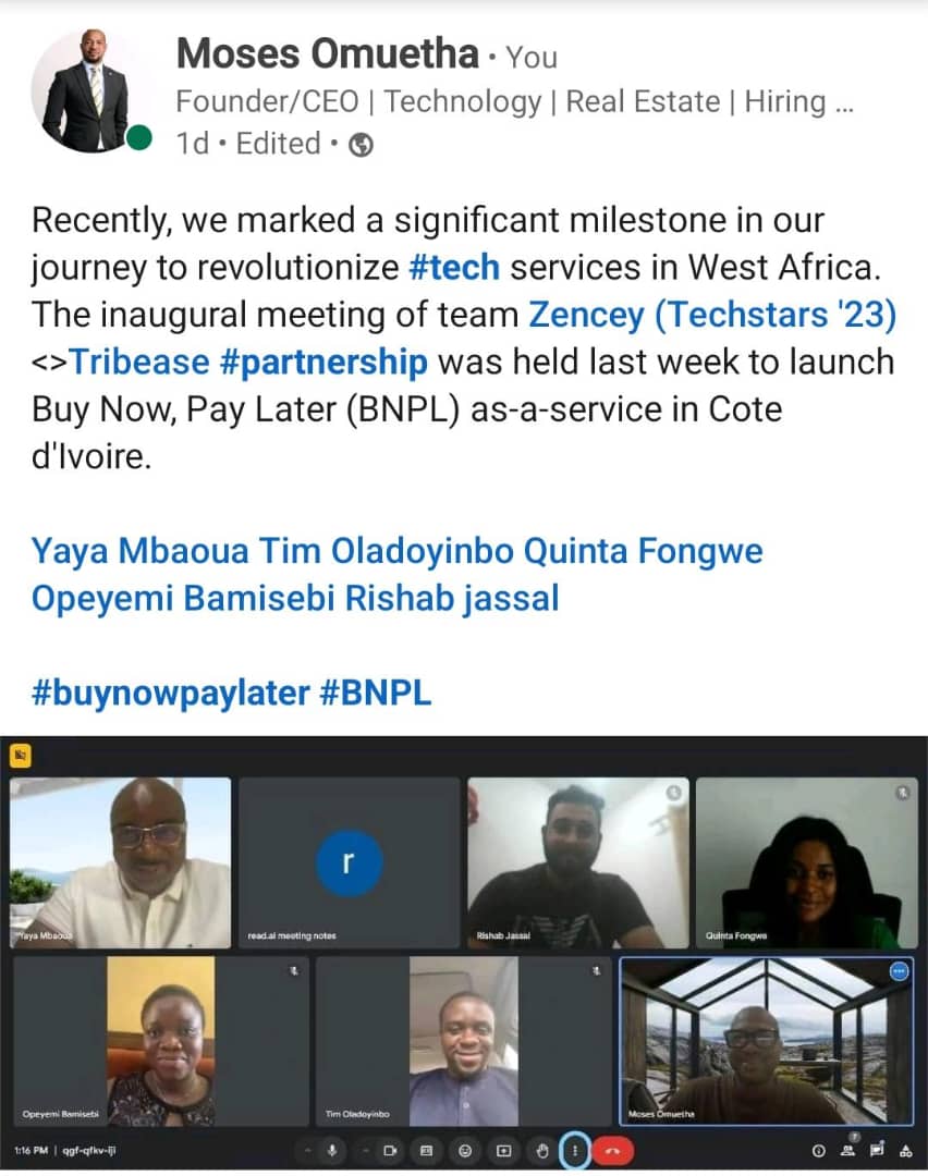 amofun's tweet photo. Watch this space for more about Zencey<>Tribease partnership! https://t.co/KvNvPAFLzi