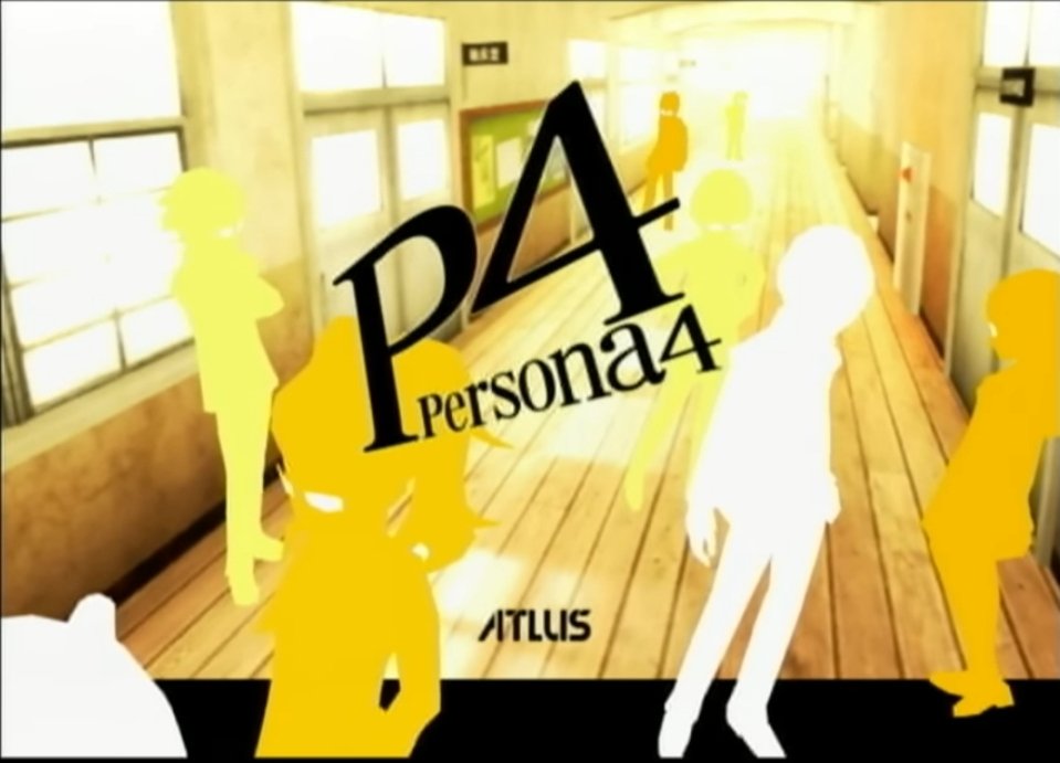 evistrohl's tweet photo. the persona 4 vanilla title screen looks soo much cooler than the golden one https://t.co/Mn0tnKc6Ye