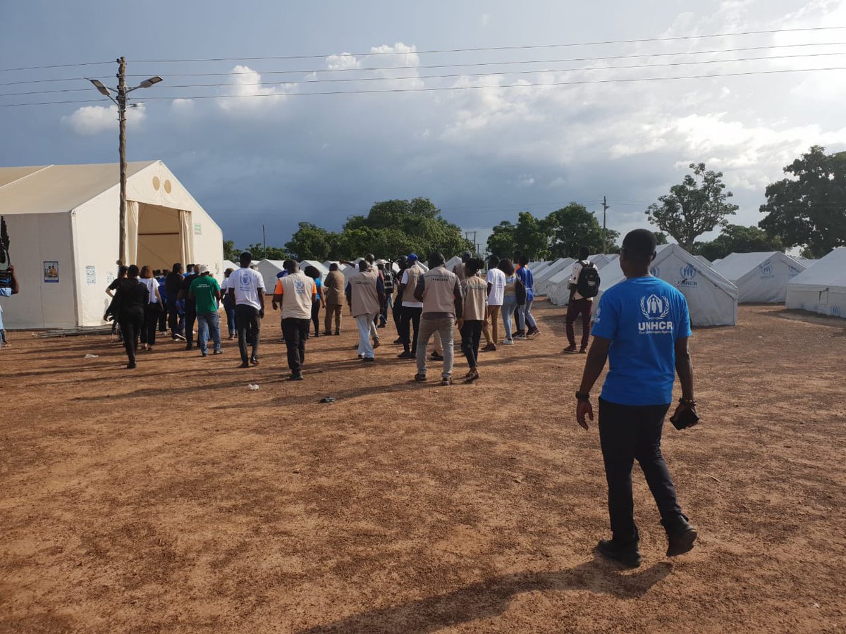 PeterJAidoo's tweet photo. Ahead of the launch of the French-funded Food Assistance Program tomorrow, the RC and Heads of Participating UN Agencies of the Program (UNHCR, IOM, UNICEF and WFP) today visited the asylum seekers Reception Centre at Tarikom in the Upper East Region of Ghana. Happy to be part. https://t.co/qIRxXWDWrk