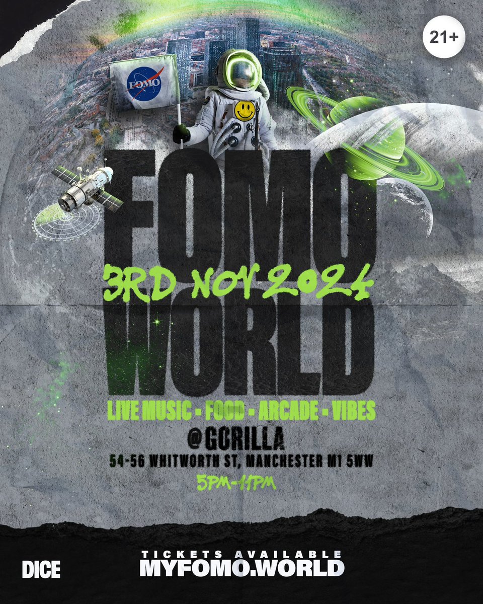 FOMOWORLD 24’ 🌍 03.11.24

A year full of memories, let's create even more 🫂

Presale live tomorrow @ 10am
General sale live Friday @ 10am

Set your reminders now <a href="/dicefm/">DICE</a> ⏰

#FOMOWORLD