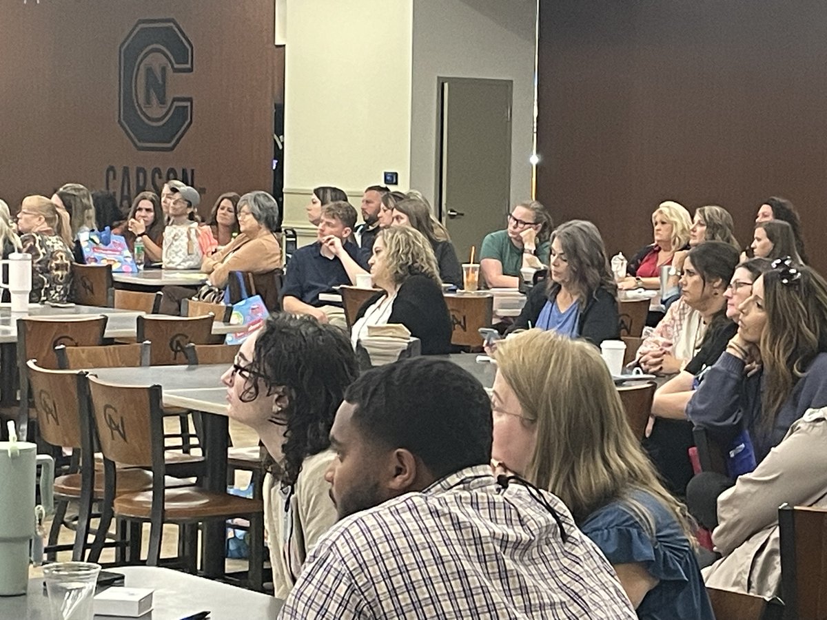 At the East Tennessee Literacy Conference hosted by the Carson-Newman Education Department Shannon Hitchcock drew correlations between art, music, and literacy while Susan Frizell led attendees through a jungle exploration of literacy.