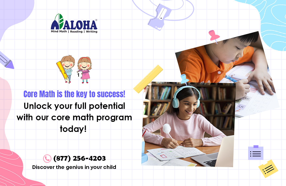 AlohaKidsMath's tweet image. Building a strong foundation in math is essential for future success.  Join our core math program and develop the skills you need to excel. Enroll now! 
For more information,
👉alohamindmath.com
📞(877) 256-4203
#mathprogram #mathlearningcenter #mathtutoringcenter #ALOHA