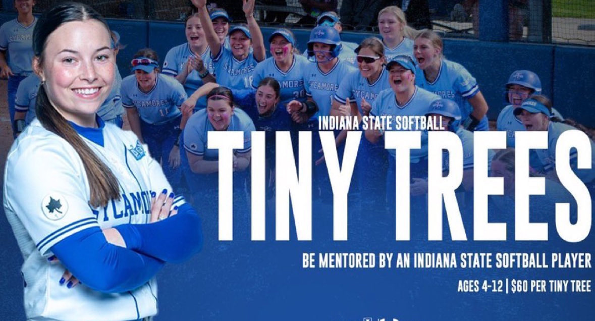 Need some more tiny trees!!!🤍 🌳 🥎 indianastatesoftballcamps.com