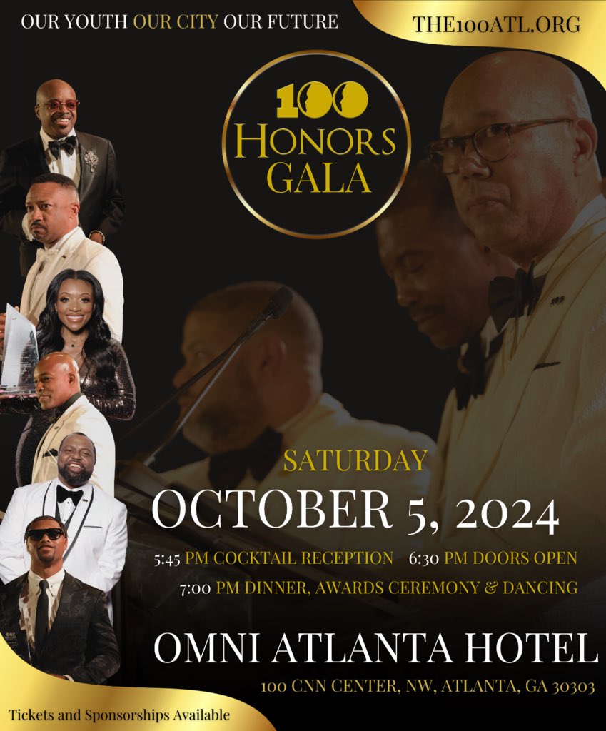 You are invited! Come hang with the elite members of the 100 Black Men of Atlanta as we have one of the best events of the year! 

Tickets: 100blackmen-atlanta.org