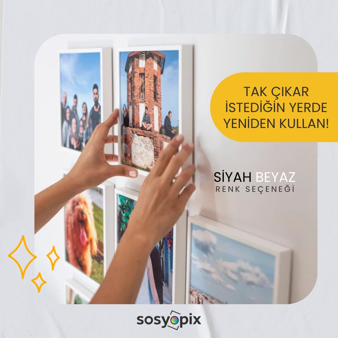 HEDİYE ZAMANI! 🧡🎁
10 Kişiye 20x20 Yapışan Çerçeve - 3 Adet HEDİYE! 🔲🔳

Yapman gerekenler:
✨Bizi takip et @sosyopix
✨Gönderiyi beğen ve yeniden gönder

*Kazananlar 8 Ekim’de açıklanacak
