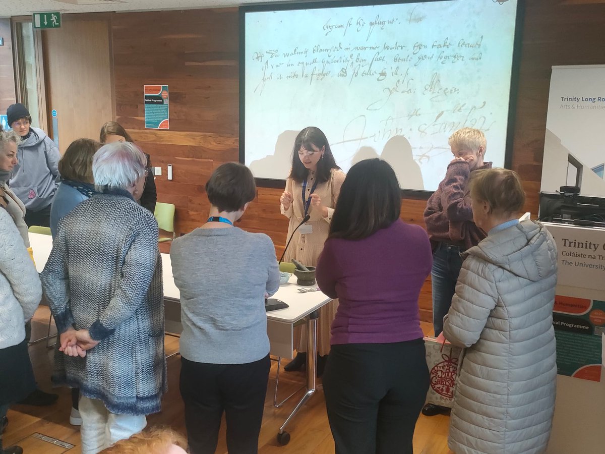 Ireland / Christina (@ireland) on Twitter photo I'm a bit biased, but I think we have the best library staff in the world!🌎
✨What a treat it was to hear the <a href="/tcdlibrary/">The Library of Trinity College Dublin</a> crew present their favourite things from Trinity's collections, from recipes against the plague to secrets of the banned books room!👀
#TCDAHFest I'm a bit biased, but I think we have the best library staff in the world!🌎
✨What a treat it was to hear the <a href="/tcdlibrary/">The Library of Trinity College Dublin</a> crew present their favourite things from Trinity's collections, from recipes against the plague to secrets of the banned books room!👀
#TCDAHFest