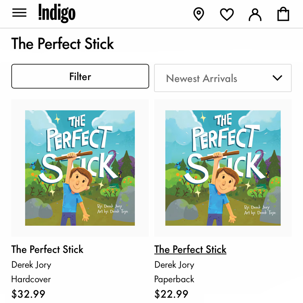 The Perfect Stick is now available at <a href="/chaptersindigo/">Indigo</a> - Canada's biggest bookstore‼️ 🎉❤️🪵

Get your copy today: shorturl.at/d4Nup