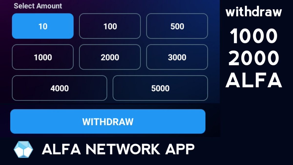 alfanetworkapp's tweet photo. Withdraw 1000, 2000 ALFA Tokens Without Clicks For Lifetime🤩
Watch This Video For Full Process
https://t.co/Gw8niyI3DZ
Join ALFA NETWORK App 💎
https://t.co/UfceH8zw39
#alfanetwork #alfanetworkapp #alfatoken https://t.co/xZfoVMrY5h