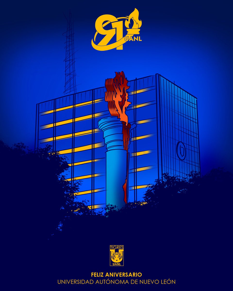 TigresOficial's tweet photo. 💛 Con Orgullo Universitario celebramos 91 años de nuestra máxima casa de estudios @uanl. https://t.co/wNPgSRqvxA