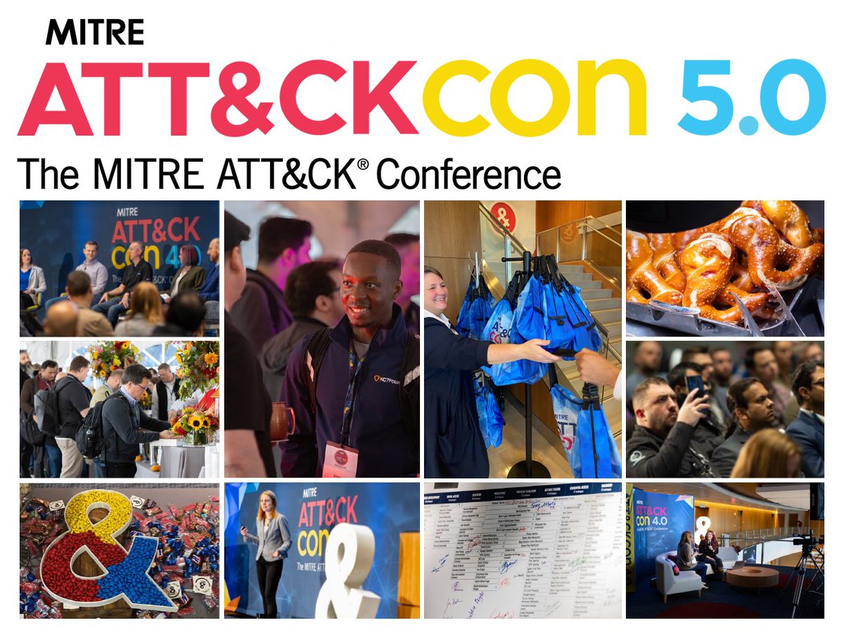 Virtual registration is open for ATT&amp;CKcon 5.0! 

While we'd love to see you in person in McLean, VA October 22-23 (and still have a few tickets left at na.eventscloud.com/website/76470/), you can catch talks online for free by registering at mitre.brandlive.com/ATTACKCon-5-0/…