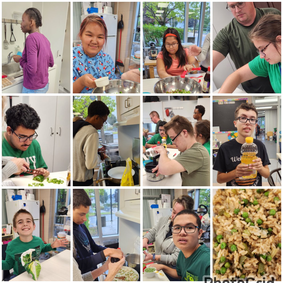 It's #WhipItUpWednesday at <a href="/StPeterOCSB/">St. Peter High School</a> Check out our chefs making vegetable fried rice. #Yum #Teamwork #SuperChefs