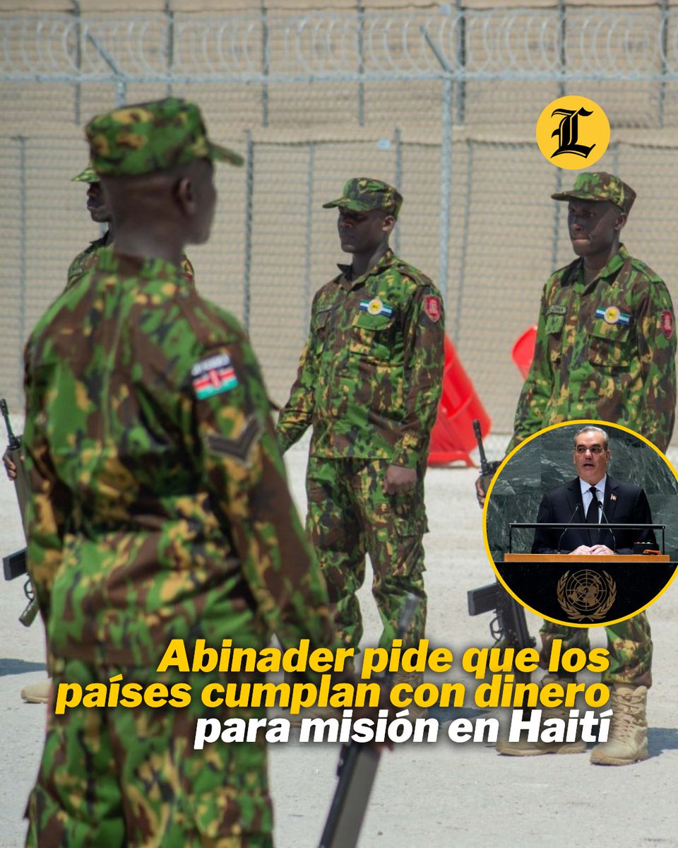 El presidente Luis Abinader se quejó de que hoy día no se han depositado en el fondo fiduciario para Haití los recursos requeridos para lograr el despliegue pleno de la fuerza, y así alcanzar los objetivos de pacificación.

#ListínDiario