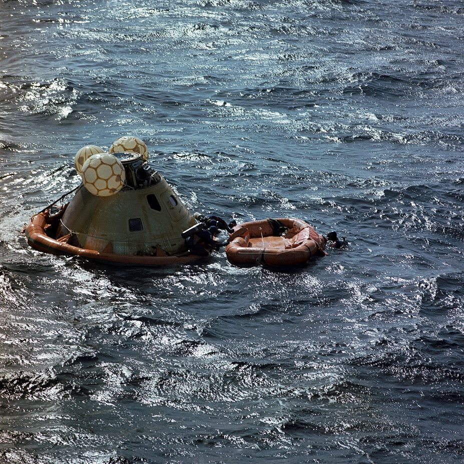 Astro_Cady's tweet photo. ๐ช#OTD 9/25/1973: #Skylab3 #astronauts Alan Bean, Owen Garriott and Jack Lousma returned safely to #Earth after 59 days in orbit, having achieved a significant demonstration of long-term #spaceflight and the long-term viability of the #OWS (orbital workshop). @NASA #space #skylab https://t.co/PedlKcBkoF