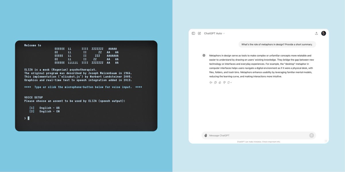 1/ "With AI, we're headed towards the emergence of something that we are all struggling to describe, and yet we cannot control what we don't understand," says <a href="/mustafasuleyman/">Mustafa Suleyman</a>. Here is why metaphors for AI interaction matter:🧵